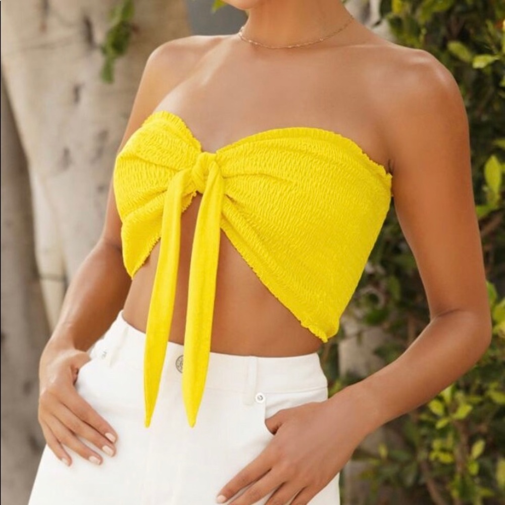 TOP FASHION YELLOW SIZE M